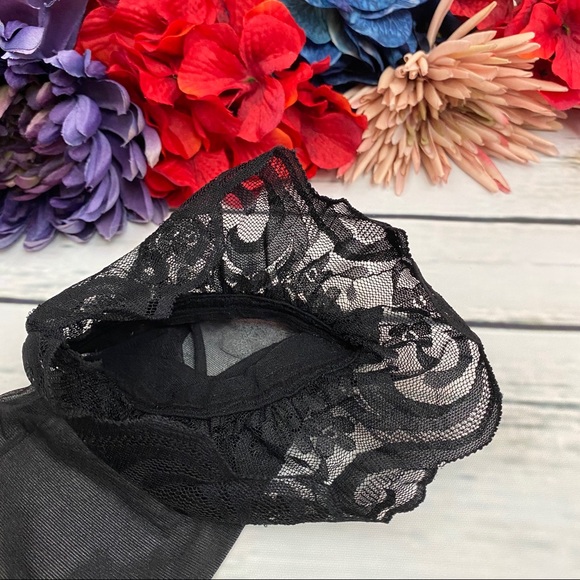 Sexy Thigh High Over The Knee Black Stockings - Picture 9 of 14